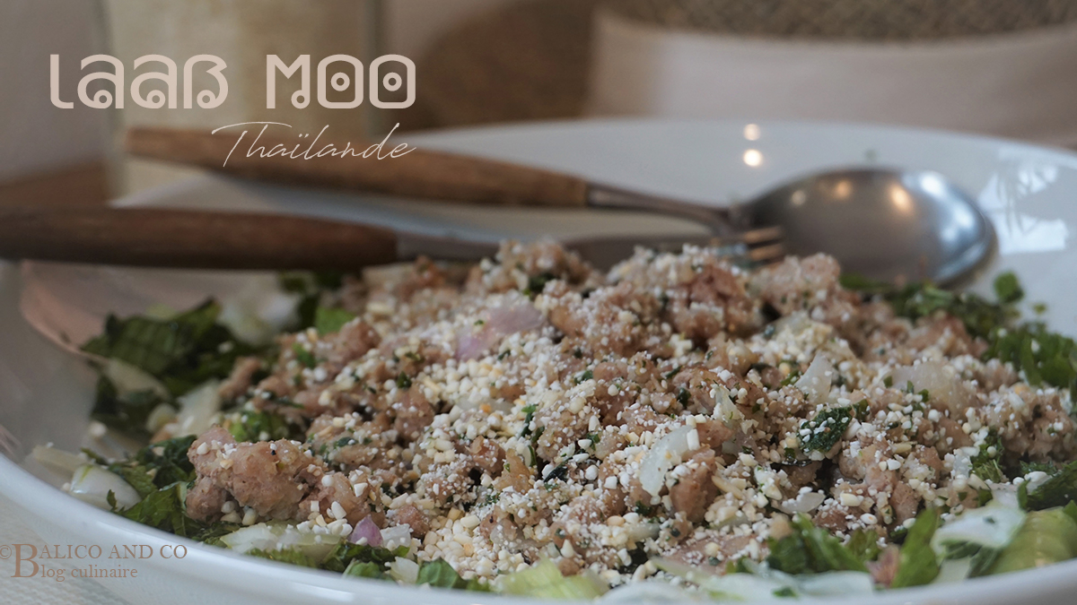 Laab Moo, salade thaïlandaise au porc haché